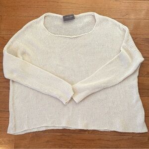 Wooden Ships Women's Cream Scoop Neck Sweater